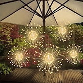 tanie Podłączane do prądu-600 diod led wiszące fajerwerki 5 w 1 gwiazda łańcuch świetlny łączone zewnętrzne świąteczne girlandy do ogrodowego bistro wystrój imprezy
