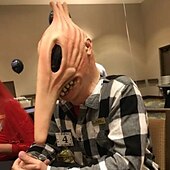 cheap Masks-Beetlejuice Barbara Adam Maitland Mask Full Head Adults&#039; Scary Costume Performance Halloween Carnival Easy Carnival Costume