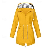 cheap Outdoor Jackets-Women&#039;s Hiking Jacket Winter Outdoor Waterproof Windproof Multi-Pockets Front Zipper Lightweight Jacket Full Zip Camping / Hiking / Caving Winter Sports Black Yellow Pink Red Dark Navy