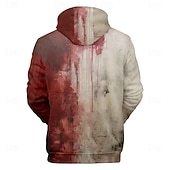 halpa Hupparit-Halloween Voin hyvin Huppari Pullover Anime 3D Edessä tasku Kuvitettu Käyttötarkoitus Pariskuntien Miesten Naisten Aikuisten Halloween Karnevaali Naamiaiset 3D-tulostus Juhla Rento / arki