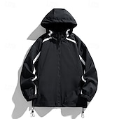 billige Fleece og 3 i 1 jakker-Herre Softshell jakke Turjakke utendørs Vindtett Vindjakke Reise Svart Rosa Lilla Grønn Kakifarget