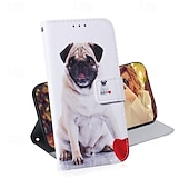 levne Pouzdra pro iPhone-telefon Carcasă Pro iPhone 16 Pro Max Plus iPhone 15 Pro Max Plus iPhone 14 13 12 11 Pro Max Plus Mini SE Zadní kryt se stojánkem Magnetické Slot pro kartu Tygr Retro TPU PU kůže
