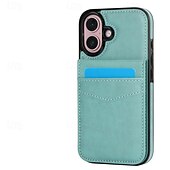 お買い得  iPhone用ケース-電話 ケース 用途 iPhone 16 Pro Max プラス iPhone 15 プロマックスプラス iPhone 14 13 12 11 Pro Max Plus Mini SE バックカバー スタンド付き カード挿入口 耐衝撃 レトロ風 TPU PUレザー