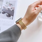 Χαμηλού Κόστους Ζώνες Apple Watch-Solo Loop Συμβατό με Ζάντα ρολογιού Apple Watch 38mm 40mm 41mm 42mm 44mm 45mm 49mm Γυναικεία Μεταλλικό κούμπωμα Ρυθμιζόμενο κράμα Ανταλλακτικό λουράκι ρολογιού για iwatch Ultra 2 Series 9 8 7 SE 6 5