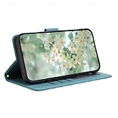 cheap Samsung Cases-Phone Case For Samsung Galaxy S24 S23 S22 S21 Ultra Plus A55 A35 A25 A15 5G S20 FE S25 Ultra Wallet Case with Wrist Strap Kickstand Warm Flower Floral TPU PU Leather