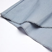 abordables Ensembles-Ensembles en coton et lin pour femmes, ensembles deux pièces, couleur unie, mode, col rond, rue, quotidien, 2 pièces, blanc, bleu, kaki, gris, printemps et automne