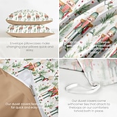 halpa joulupeti-jouluinen pussilakasetti pähkinänsärkijäsuunnittelulla 100 % puuvillaa juhlavaan vuodevaatteet sisältää pussilakanan ja tyynyliinat mukavat ja tyylikkäät sesongin makuuhuoneen sisustukseen queen king