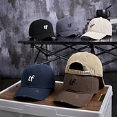 preiswerte Baseballkappe für Herren-Herren Cap Basecap Sonnenhut Kappe Schwarz Wein Polyester Bestickt Modisch Brautkleider schlicht Strasse Täglich Buchstabe Einstellbar Sonnenschutz Atmungsaktiv