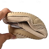 abordables Bottines-bottines décontractées en similicuir marron clair pour hommes avec détails cousus à la main, tige en tricot et lacets à bascule réglables - conception confortable et robuste pour l&#039;extérieur et le quotidien