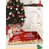 economico Bagno di Natale-tappetini da bagno natalizi creativi tappeti assorbenti da bagno in flanella antiscivolo