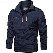 voordelige Fleece &amp; 3-in-1 Jassen-Voor heren Wandeljack Buitenshuis Winddicht Waterbestendig Lichtgewicht jack Windjack Reizen Zwart Leger Groen Khaki Donkerblauw Grijs