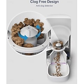 cheap Dog Bowls &amp; Feeders-Dog Cat Pets Automatic Feeder Bowl ABS+PC Foldable Easy to Install Splittable Solid Colored White Bowls &amp; Feeding Home Daily