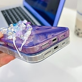 cheap iPhone Cases-Phone Case For iPhone 16 Pro Max Plus iPhone 16 Pro Max iPhone 15 iPhone 15 Pro Max iPhone 14 Pro Max iPhone 13 Pro Max Back Cover Magnetic Support Wireless Charging with Wrist Strap Retro Plating