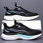 cheap Men&#039;s Sneakers-Men&#039;s Lightweight Breathable White Running Sneakers – Cushioning Athletic Shoes for Outdoor Sports and Fitness