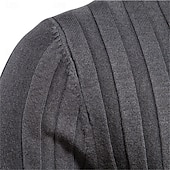 preiswerte Herrenpullover-Männlich Rollkragenpulli Pullover Zur Seite fahren Stricken Standard Solide / einfarbig Rollkragen Brautkleider schlicht Casual Bekleidung Winter Herbst Winter Schwarz Gelb S M L