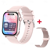 זול צמידים חכמים-696 KR86 שעון חכם 1.95 אִינְטשׁ צמיד חכם שעון חכם Blootooth מד צעדים מזכיר שיחות מוניטור קצב לב מותאם ל אנדרואיד iOS נשים גברים שיחות ללא מגע יד מזכיר הודעות IPX-0 37.5 מ&quot;מ שעון