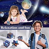 economico Cubi di Rubik-giocattolo antistress a forma di cubo a forma di stella infinita - puzzle educativo, antistress, portatile per Natale, giorno del Ringraziamento, regalo di Capodanno, regalo di Halloween e tutte le