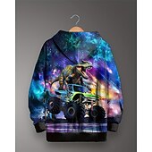 Jungen 3D Graphic Galaxis Dinosaurier Kapuzenshirt Langarm Frühling Herbst Modisch Strassenmode kinderkleidung 4-12 Jahre Mit Kapuze Outdoor Casual Täglich Regular Fit preiswerte Jungen 3D Tiere-Jungen 3D Graphic Galaxis Dinosaurier Kapuzenshirt Langarm Frühling Herbst Modisch Strassenmode kinderkleidung 4-12 Jahre Mit Kapuze Outdoor Casual Täglich Regular Fit
