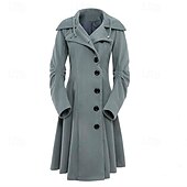 cheap Tops-Punk &amp; Gothic Steampunk Coat Trench Coat Hooded Plus Size Slim Fit Fancy Dress Women's Casual Daily Adults' Coat Fall &amp; Winter