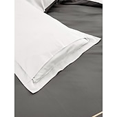 economico Collezione d&#039;elite-Set copripiumino da 4 pezzi, 100% cotone biologico, tessuto morbido e traspirante, include copripiumino e federe per un sonno confortevole.