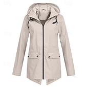 ieftine Jachete impermeabile-Pentru femei Μπουφάν πεζοπορίας Iarnă În aer liber Impermeabil Rezistent la Vânt Multi-buzunar Fermoar Față Jachetă ușoară Fermoar Întreg Camping / Drumeții / Speleologie Alb Vișiniu Albastru Marin