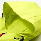 abordables Softshell, polares y chaquetas de montaña-Hombre Chaqueta Softshell Chaqueta para senderismo Al aire libre Retazos Resistente al Viento Resistente al Agua Chaqueta cortavientos Viaje Negro Amarillo Azul Claro Gris