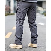 preiswerte Unterteile-Herren Kampfhosen Cargohosen Wanderhose Wanderhosen Militär Außen Regular Fit warm Fleece-Futter Wasserdicht Atmungsaktiv Hosen / Regenhose Schwarz Grau Jagd Klettern Camping / Wandern
