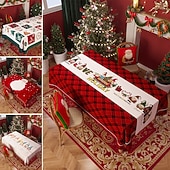 Недорогие Рождественский декор-рождественская скатерть праздничная праздничная скатерть декоративный и элегантный дизайн для обеденного стола идеально подходит для рождественских встреч и сезонного декора