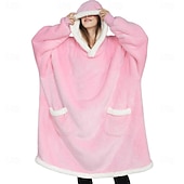 cheap Wearable Blanket-Blanket Hoodie Super Warm Soft Sherpa Fleece Hooded Blanket Comfy Wearable Snuggle Blanket Sweatshirt with Giant Pockets One Size fits all Men Women Teenagers