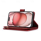 cheap iPhone Cases-Phone Case For iPhone 16 Pro Max Plus iPhone 15 Pro Max Plus iPhone 14 13 12 11 Pro Max Mini SE X XR XS Max 8 7 Plus Back Cover with Stand Holder Zipper with Wrist Strap Retro TPU PU Leather