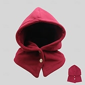 cheap Home Hats-Unisex Fleece Warm Cap For Winter, Windproof Hat, Outdoor Neck Warmer Thickened Head Cover