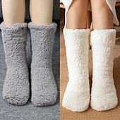 economico calzini da casa-calzini pantofola calzini invernali di natale per le donne calzini per le donne calzini soffici scaldamuscoli invernali legsleeve