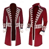 cheap Men&#039;s Costumes-Captain Hook Coat Rococo Medieval Movie Cosplay for Men&#039;s Adults&#039; Masquerade Party