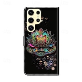お買い得  サムスン用ケース-電話 ケース 用途 S24 Ultra S24 Plus S24 S23 S23 Ultra S22 S22 プラス ウルトラ S21 Ultra S21 FE S21 バックカバー スタンド付き 耐衝撃 レトロ風 PUレザー