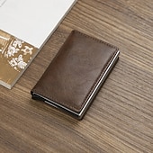 levne pouzdra a pouzdra na karty-anti rfid blocking protected id kreditní banka držák na kartu peněženka luxusní značka pánská magická kůže slim mini malé peníze peněženky pouzdro