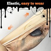 olcso kiegészítők-Idegen jelmez Maszk Halloween-kellékek Reális maszk Felnőttek Férfi Női Vicces Ijesztő jelmez Mindszentek napja Farsang Mardi Gras Könnyű farsangi jelmez