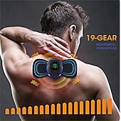 voordelige Lichaamsmassage-apparaat-3/6 stuks smart ems nekmassager mini nek- en rugstimulatiemassager draagbare gelpad sticker dun