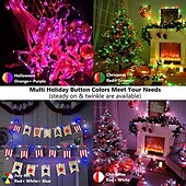 abordables Lumières intelligentes-Lampe LED intelligente Tuya contrôle par point intelligent lumière en cuir lumière de Noël étanche IP68 contrôlée par WiFi guirlande lumineuse LED colorée alimentation USB avec télécommande