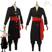 cheap Anime Costumes-One Piece Roronoa Zoro Anime Cosplay Costume Outfits Cosplay Suits Carnival Masquerade Costume For Men&#039;s Adults&#039;