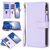 levne Pouzdra pro iPhone-telefon Carcasă Pro iPhone 16 Pro Max Plus iPhone 15 14 Pro Max Plus iPhone 14 13 12 11 Pro Max Plus iPhone 13 12 11 Pro Max Mini SE X XR XS Max 8 7 Plus Pouzdro na peněženku se stojánkem Zip s