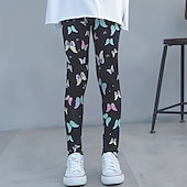 abordables Animaux 3D de Fille-Fille 3D Graphic Papillon Pantalons Leggings Printemps Automne Actif basique Enfants 4-12 ans Extérieur Casual du quotidien Standard