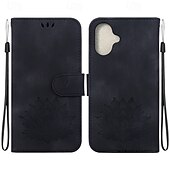 Недорогие Чехлы для iPhone-телефон Кейс для Назначение iPhone 16 Про Макс Плюс Айфон 15 Про Макс Плюс iPhone 14 13 12 11 Pro Max Plus Mini SE Кейс на заднюю панель со стендом с ремешком на запястье Разъем для карты Ретро