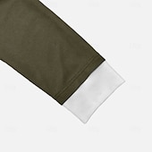halpa Vohvelineule T-paita-Miesten Vohveli T-paita Pullover-huppari T-paita Pitkähihainen paita Pitkähihainen Tiukka pyöreä kaula-aukko 봄 &amp; Syksy Tavallinen Muoti Suunnittelija Perus Muoti väärennetty kaksiosainen Loma Katu