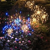 halpa ulkona olevat jouluvalot-Aurinko Ilotulituksia Valo 3in1 Aurinko Maahan Upotettu Voikukan Valoketju Ulkona Kestävä Koristevalaisin 1/2kpl