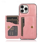 economico Cover per iPhone-telefono Custodia Per iPhone 16 Pro Max Plus iPhone 15 Pro Max Plus iPhone 14 13 12 11 Pro Max Plus Mini SE Per retro Con supporto A calamita Slot per schede Retrò TPU pelle sintetica