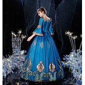 cheap Dresses-Gothic Victorian Vintage Inspired Dress Party Costume Prom Dress Princess Shakespeare Solid Color Ball Gown Women&#039;s Royal Halloween Carnival Valentine&#039;s Day Party Evening Party Masquerade Adults&#039;