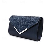 olcso Retikülök és estélyi táskák-női crossbody táska clutch táskák pu bőr esti menyasszonyi esküvőre láncos csillogó fényű divat ezüst fekete rózsaszínben