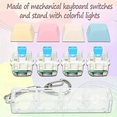 Χαμηλού Κόστους Παιχνίδια Antistress-1 τεμ led light πληκτρολόγιο clicker fidget παιχνίδι - καινοτομία  &amp; gag παιχνίδια συμπίεσης παιχνίδια για ενήλικες με αισθητηριακή διέγερση, αστείο σχέδιο μπρελόκ και φορητή ψυχαγωγία