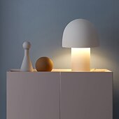 お買い得  ベッドサイドランプ-LED テーブルランプ 温白色 電球付き 20/28cm モダン装飾 金属製 マッシュルーム テーブルランプ ナイトライト ベッドサイドランプ クリエイティブデザイン E27 デスクランプ 寝室 リビングルーム ホテル カフェ 110-240V