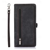 abordables Carcasas iPhone-teléfono Funda Para iPhone 16 Pro Max Plus iPhone 15 Pro Max Plus iPhone 14 13 12 11 Pro Max Plus Funda Trasera con Soporte Magnética con cordón Retro TPU Cuero de PU